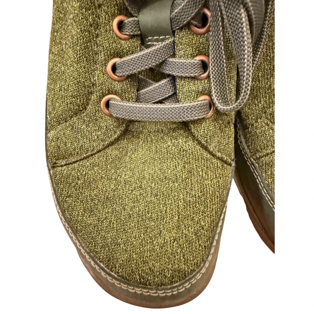 Chaco Women's Green Textile Lace Up Casual‎ Outdoor Fashion Sneakers Shoes